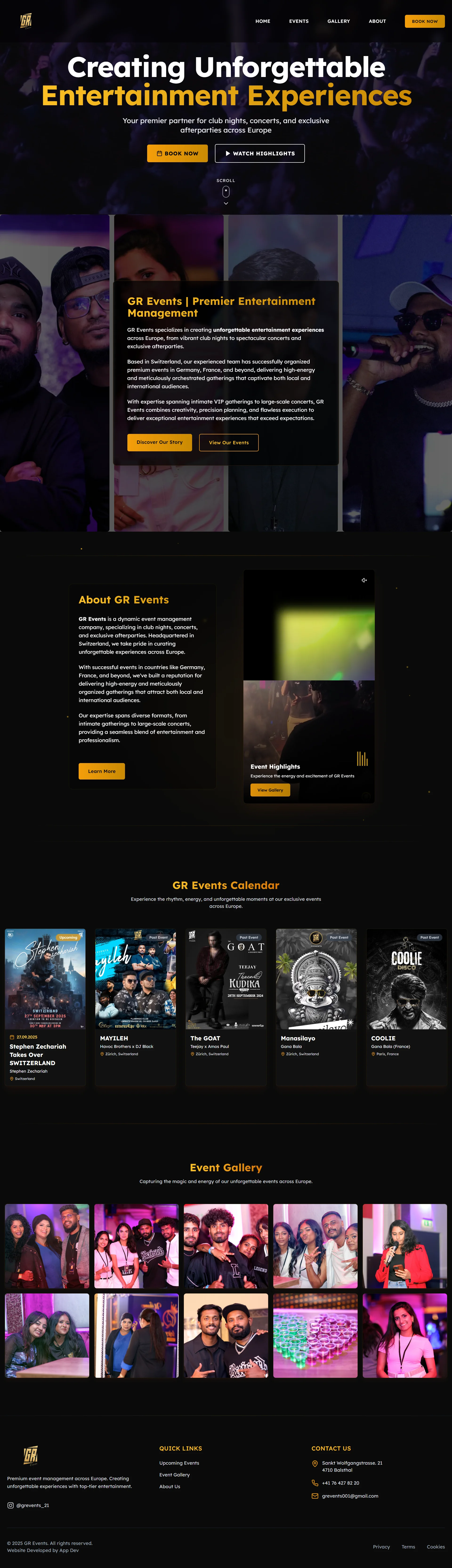 GR Events 21 Switzerland - Main Screenshot