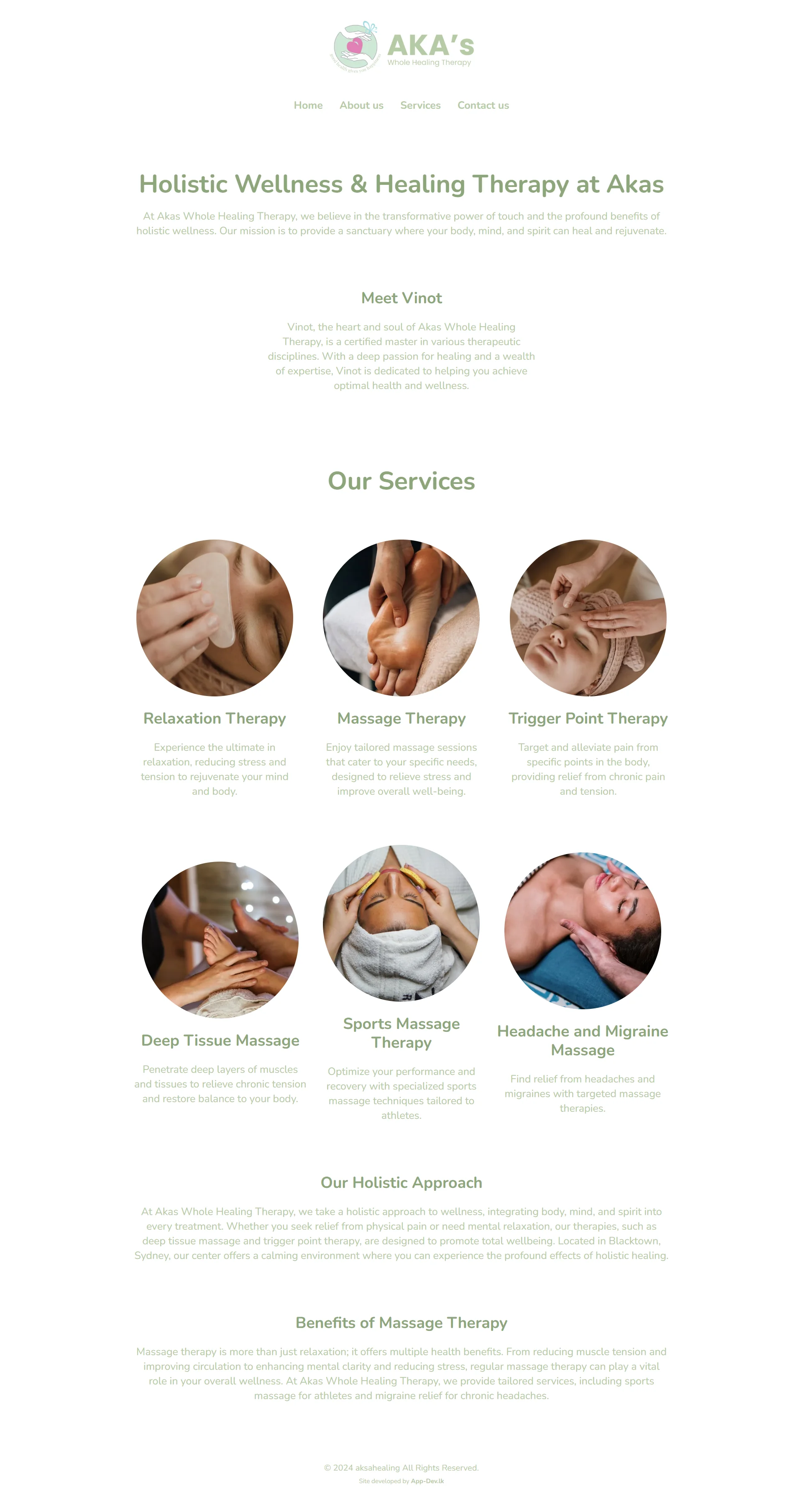 Akas Healing Australia - Main Screenshot