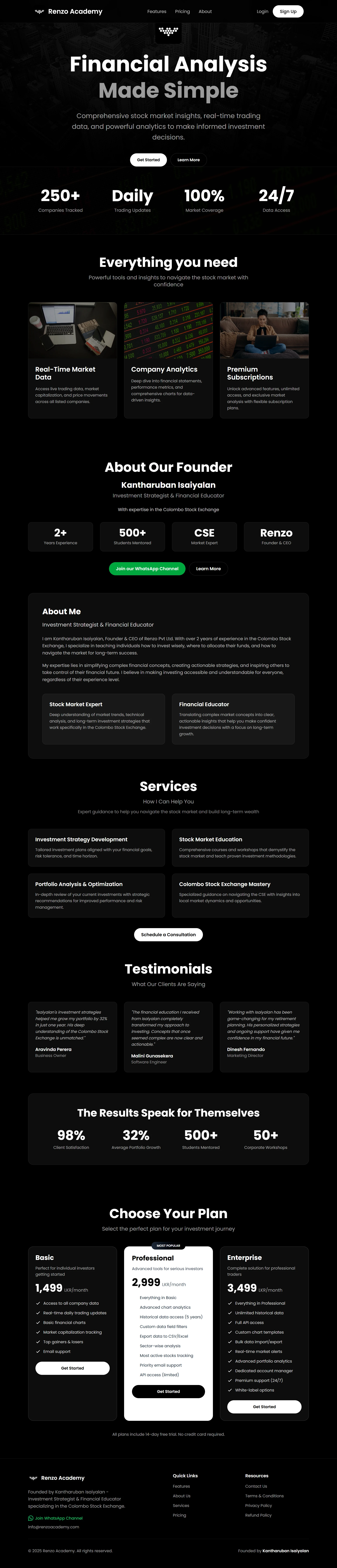 Renzo Academy - Main Screenshot