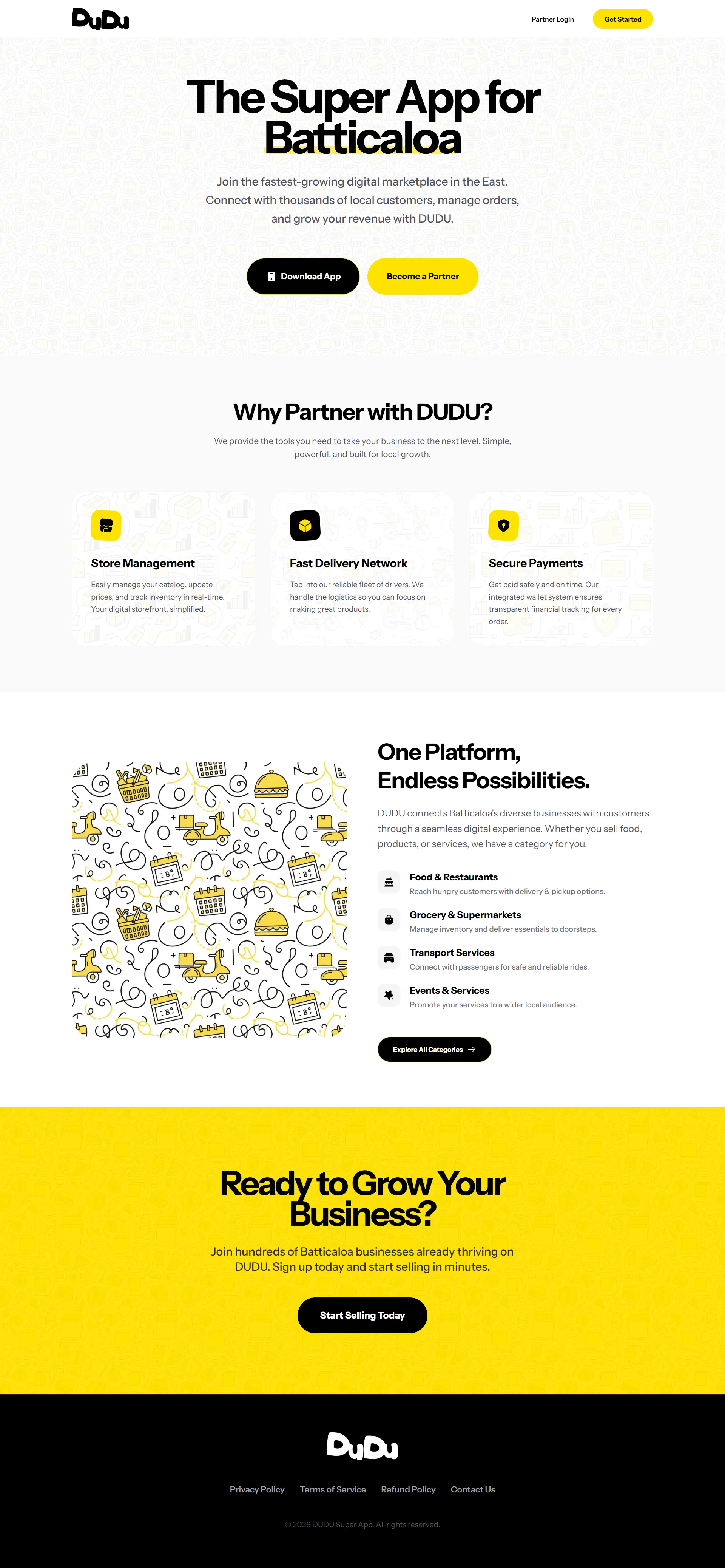 DUDU Super App - Main Screenshot