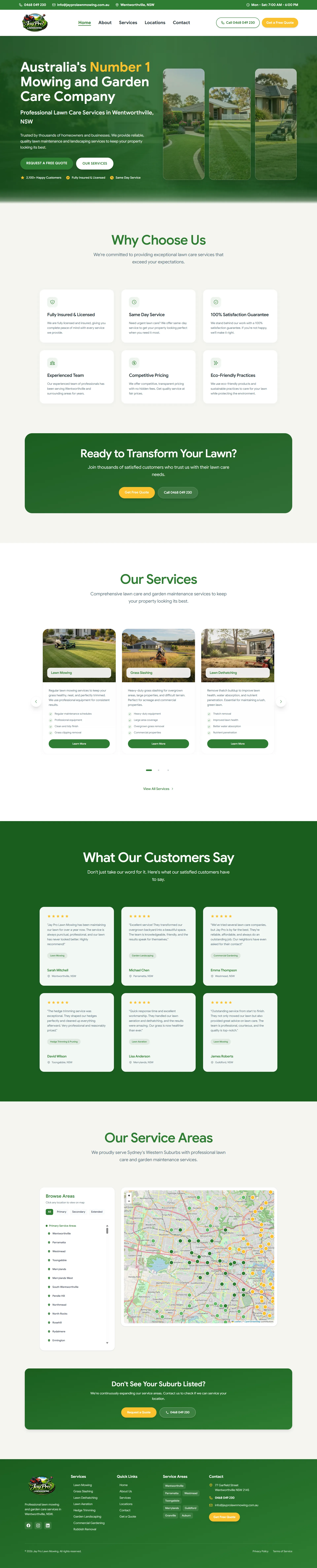 Jay Pro Lawn Mowing - Main Screenshot